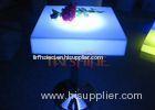 Square Chargeable Illuminated LED Bar Tables With Multi Colors For 2 To 4 People Seat