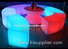 4 RGB Glowing Acrylic LED Furniture For Concert , Wedding / LED Bar Stool And Tables