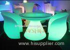 Durable PE LED Glow Furniture , Led Bar Chairs and Tables With Rechargeable Battery