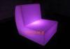 Rechargeable Illuminous LED Bar Stools With Backs / Glow Outdoor Furniture
