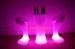 Cleanable Plastic LED Glow Furniture For Bedroom / Illuminated Outdoor Furniture