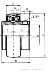 Insert Ball Bearing UC 206-18