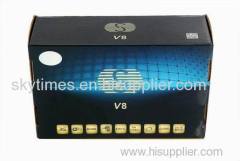V7 Digital Satellite Receiver S V7 S-V7 with AV output VFD Screen Support 2xUSB WEB TV USB Wifi 3G Biss Key Youporn CCCA