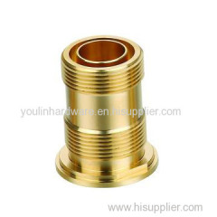 Precision machined brass adapter