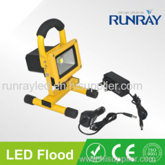 10W Rechargeable LED Floodlight Epistar/Bridgelux chip CRI>80 90-110lm/w