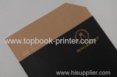 gold stamping cover gloss laminated softcover or softback cut-corner book