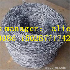 hot dip galvanized barbed wire electro galvanized barbed wire