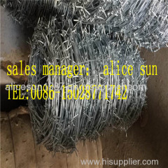 hot dip galvanized barbed wire electro galvanized barbed wire