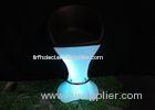 Decoration Backless LED Bar Stools For Night Club / Glow Outdoor LED Lighting Furniture