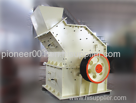 Two stage hammer crusher customer production line