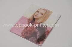 custom spot UV coating card paper cover perfect bound softcover or softbound book