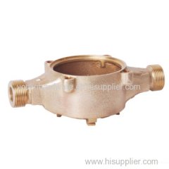 Casting brass water meter body