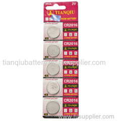 TIANQIU brand lithium button cell battery