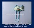 Funny 3D / 2D File Paper Plastic PVC Silicone Clips ,Custom Shaped Paper Clips for Kids