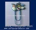 Creative Funny Tom Cat Cartoon PVC Paper Clip / Customized Paper Clips Wholesale