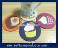 OEM Cool Beverage / Beer Custom Drink Coasters with Soft PVC / Rubber / Silicone