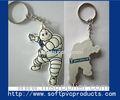 Cute Michelin Soft PVC / Rubber / Silicone Custom Key Chains for Advertising / Promotional