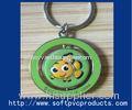 Soft PVC Products Metal Ring Custom Key Chain Ring for Advertising / Promotional Gifts