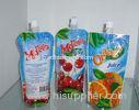 Blue / Green Food Grade Shaped Pouches Liquid Bags with Spout