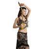 Printing Milk Silk Tribal Belly Dance Clothing , Exquisite Tribal Dance Wear