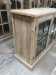 Old fir double glass door aluminum alloy frame cabinet