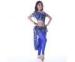 Elastic Lace Snug Fabric Belly Dance Performance Costumes with Floral Print S / M / L