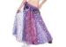 Chiffon Embroidered Belly Dance Skirts Practice Performance Costumes In Purple