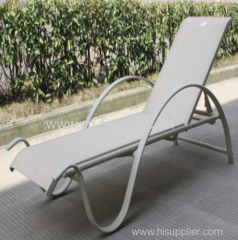 aluminium frame outdoor textilene recliners