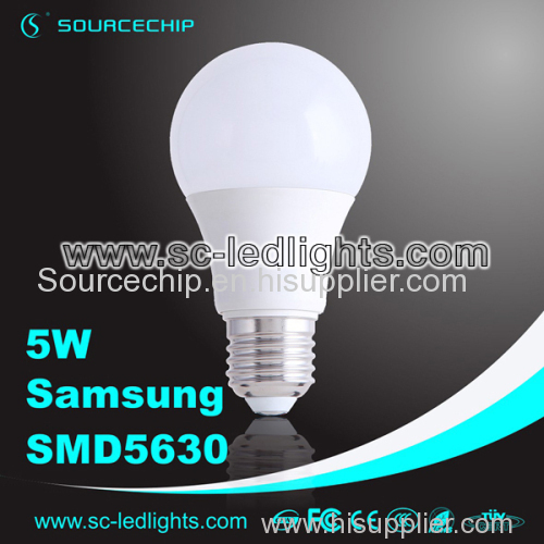 300 degree 5w led bulb light A60 E27 China led bulb lights manufacturer