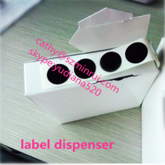 custom printing vinyl sticker label in dispenser