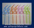Soft PVC Rubber Silicone Drinking Straw Holder / Recyled Plastic Drink Straws