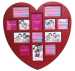 13 opening heart plastic injection photo frame No.ZY004