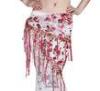 Unique Beautiful Adult Chiffon Belly Dance Hip Scarves With Rose Printing