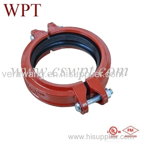 Grooved flexible coupling for fire fighting system