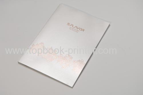 250gsm specialty paper cover foil stamping gloss art paper softback or softcover book