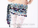 Shinning Beautiful Belly Dancing Hip Scarves With Colorful Paillette For Children