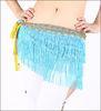 Three Layers Tassel Belly Dancing Hip Scarves for kids in Blue / Pink / White