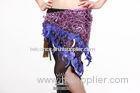 Sweet Shinning Belly Dance Hip Scarves Egyptian For Performance / Practice Wear
