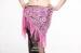 Colorful Girls Belly Dancing Hip Scarves With Paillette Around Waistline , Leopard Print