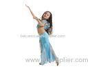 Professional Kids Belly Dance Costumes With Hot Silver Decoration Size M L