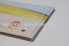 matte coated paper cover gold stamped case binding hardcover or hardback book printing
