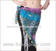 Leopard Print Chiffon Hip Scarves Belly Dancing Performance Costumes From Egypt