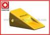 Custom Alloy steel 9W8452 Bucket Teeth Adapter For Caterpillar , Yellow