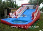 Customized Funny Large Inflatable Water Slide For Pool , EN14960