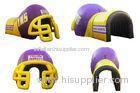 Colorful PVC Inflatable Helmet Tunnel / Inflatable Football Helmet Tunnel