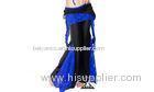 Comfortable Double Layers Girls Tribal Belly Dance Pants Practice Costumes In Blue and Black