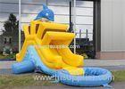 Mini Inflatable Water Slide , Inflatable Water Jumping Castles Slide For Kids