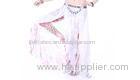 Baggy Belly Dance Silk Pants with Floral Print / Czech Diamonds in Top Grade
