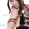 Snake Shape Adult Belly Dance Accessories , Silver Armlet For Practice / Performance