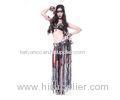 Black and Red Adult Tribal Belly Dance Clothing For Performance Bra Skirts Sets